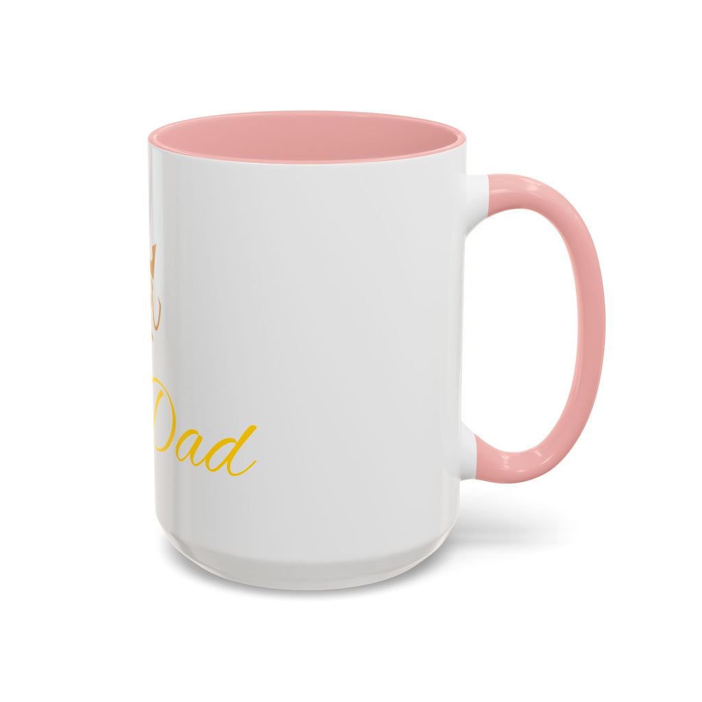 PetVIP Dog Dad Mug | Gold Crown Paw Design