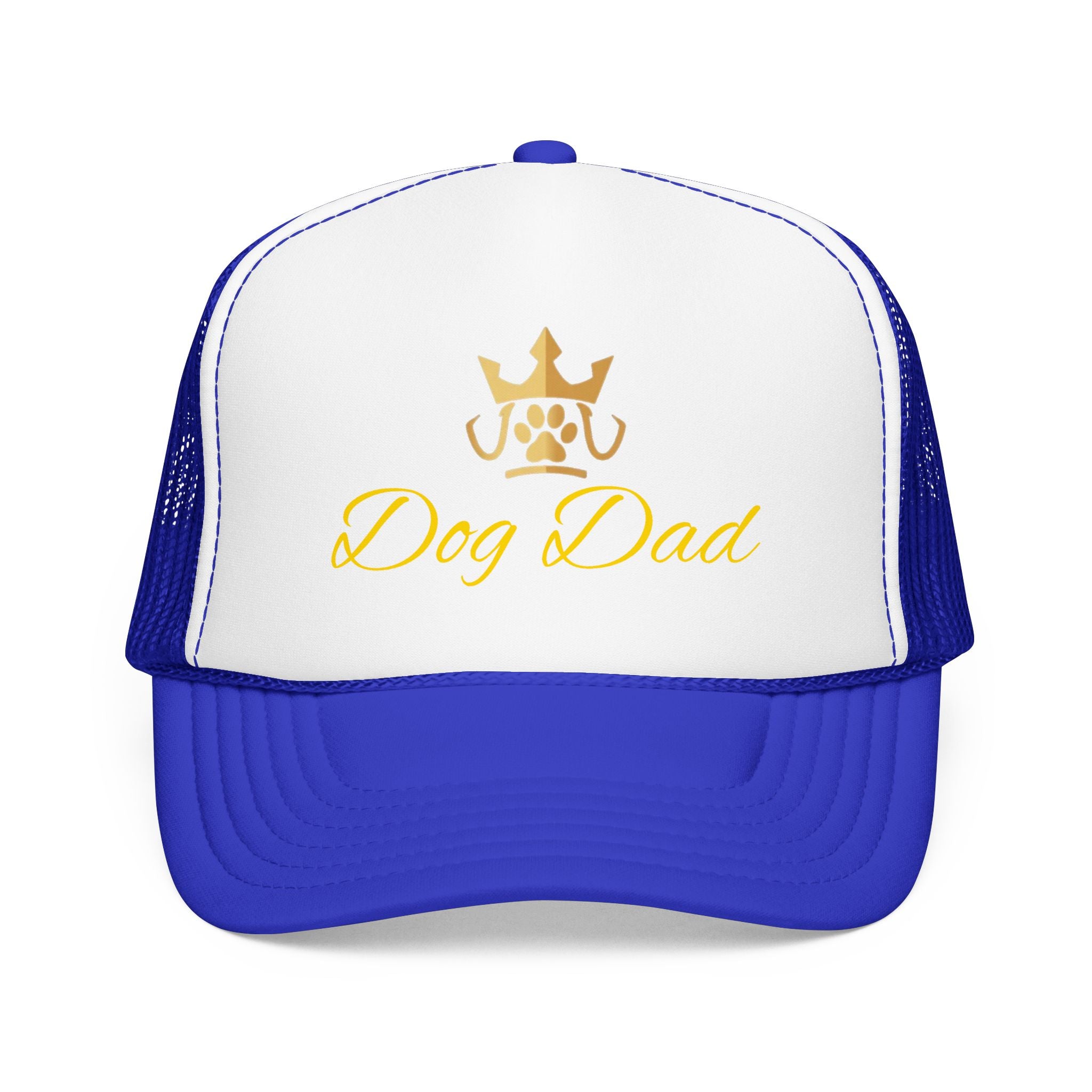 PetVIP Dog Dad Trucker Hat | Gold Crown Paw Design