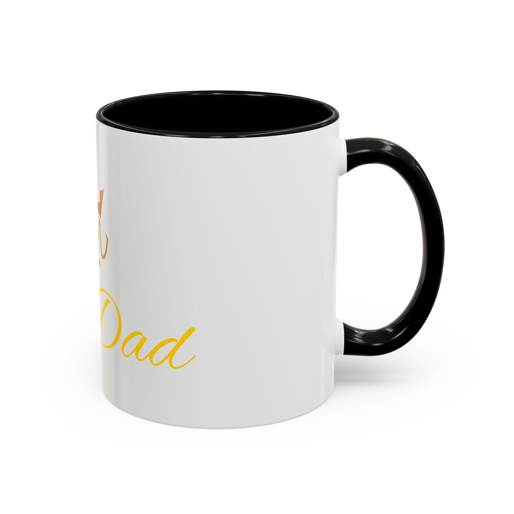 PetVIP Dog Dad Mug | Gold Crown Paw Design