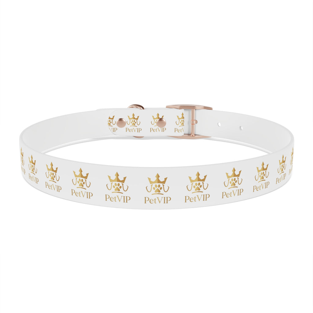 PetVIP Gold Crown Dog Collar | Luxury Monogram Pet Collar
