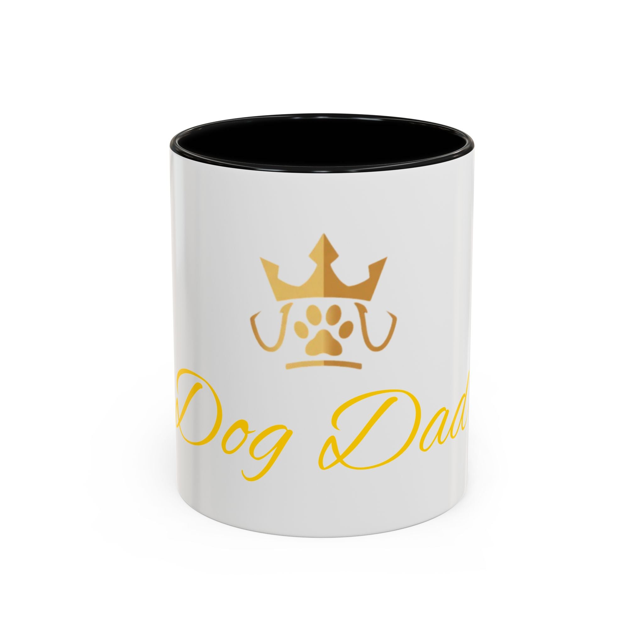 PetVIP Dog Dad Mug | Gold Crown Paw Design