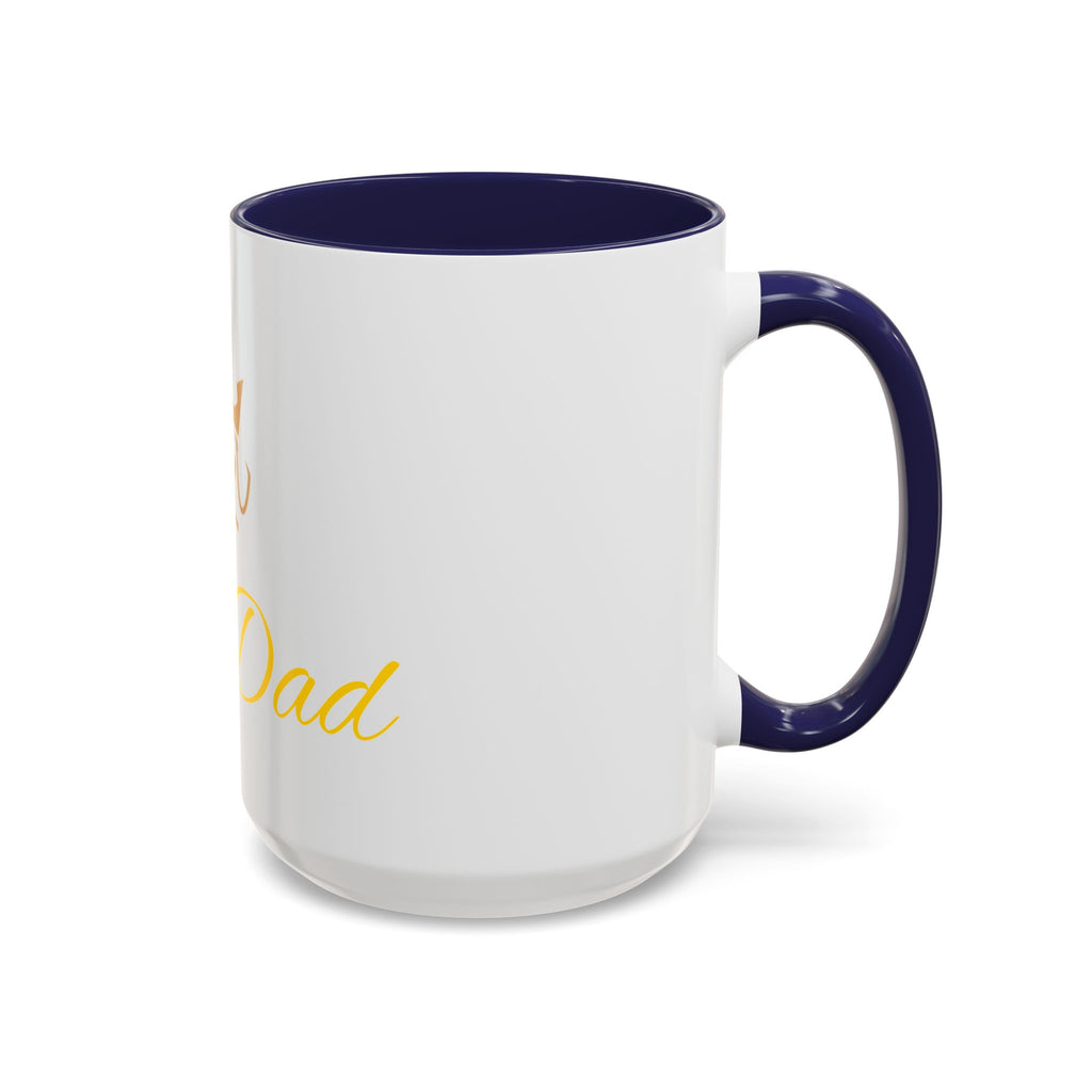PetVIP Dog Dad Mug | Gold Crown Paw Design