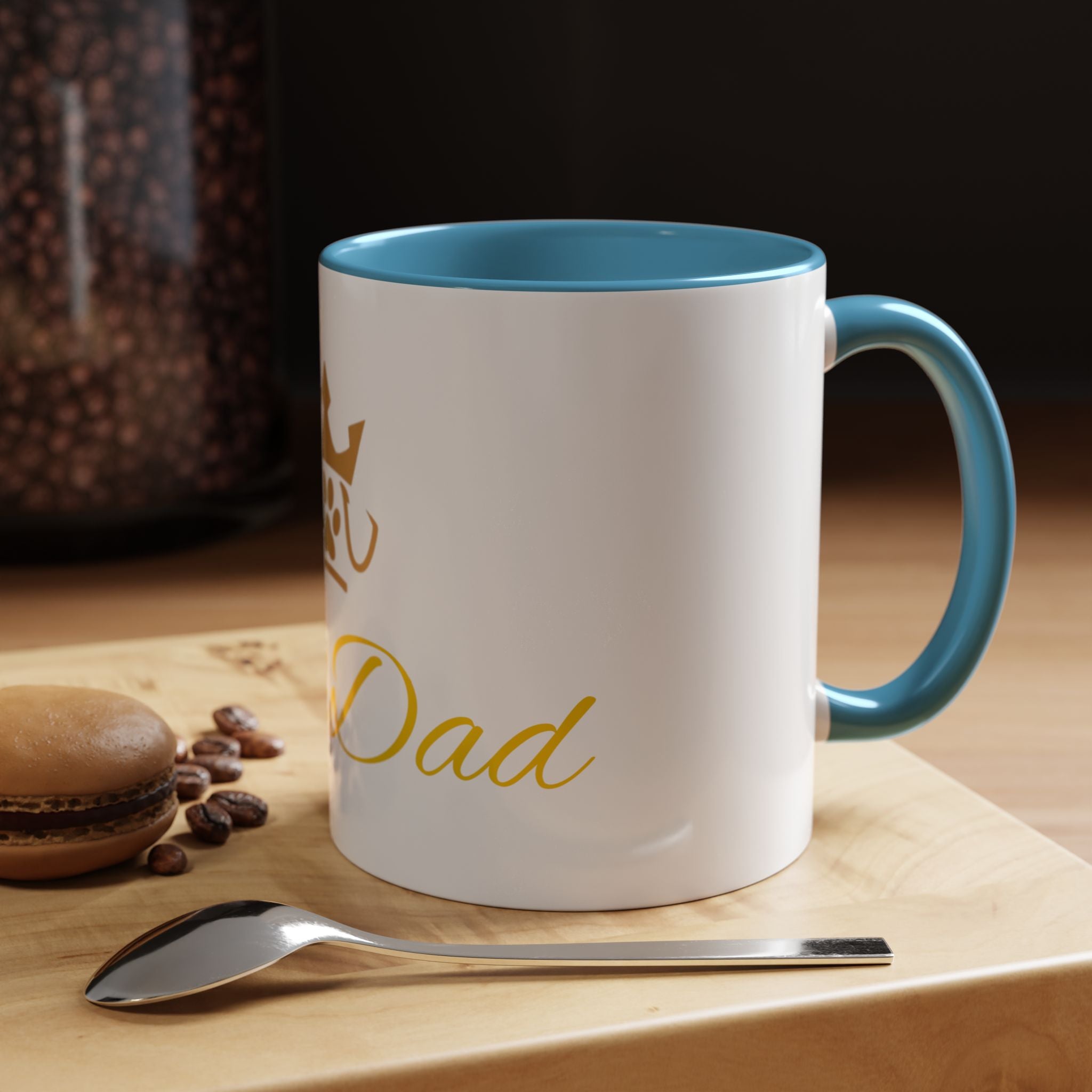 PetVIP Dog Dad Mug | Gold Crown Paw Design
