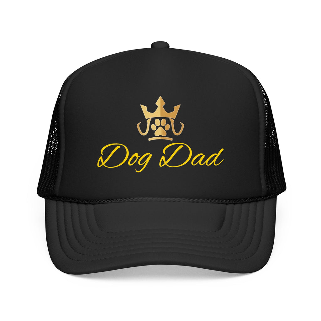 PetVIP Dog Dad Trucker Hat | Gold Crown Paw Design