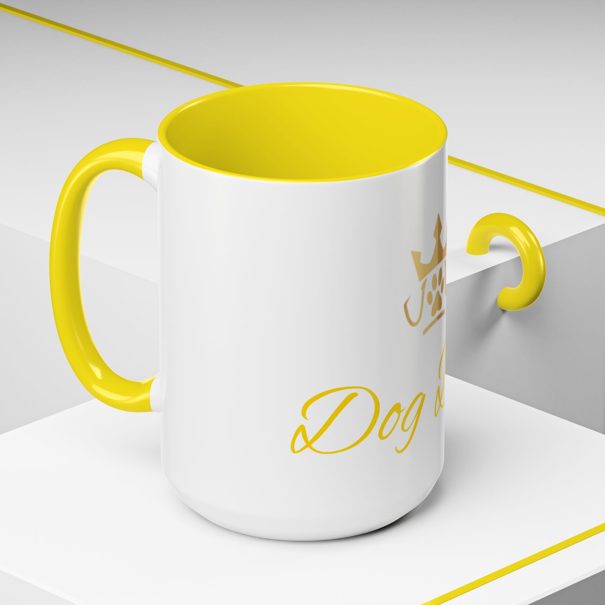 PetVIP Dog Dad Mug | Gold Crown Paw Design
