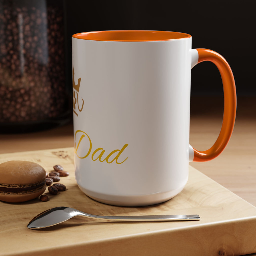 PetVIP Dog Dad Mug | Gold Crown Paw Design