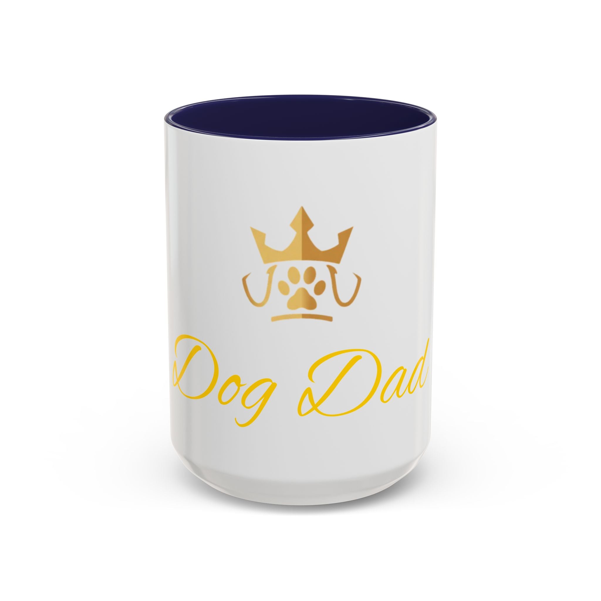 PetVIP Dog Dad Mug | Gold Crown Paw Design