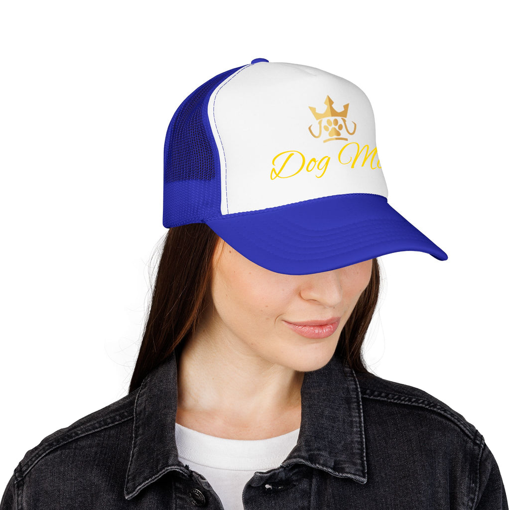 PetVIP Dog Mom Trucker Hat | Gold Crown Paw Design
