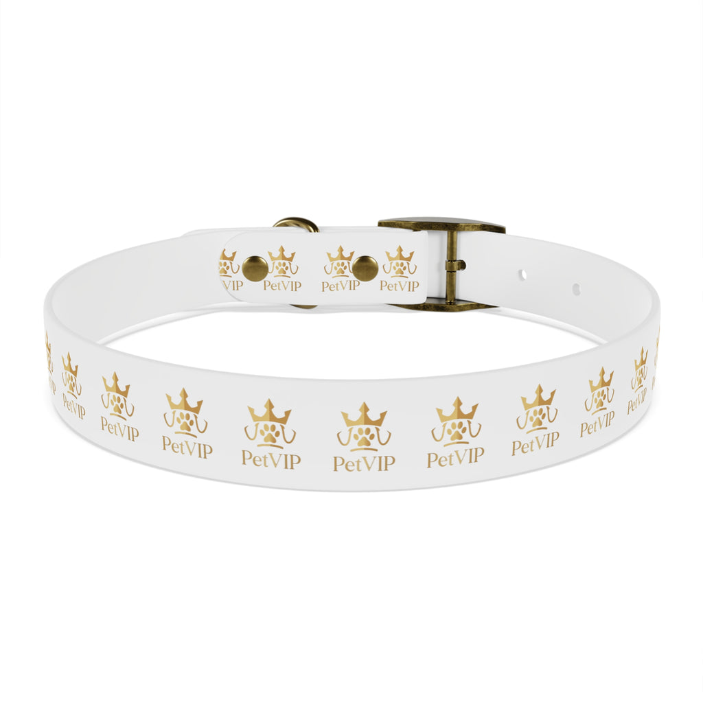 PetVIP Gold Crown Dog Collar | Luxury Monogram Pet Collar
