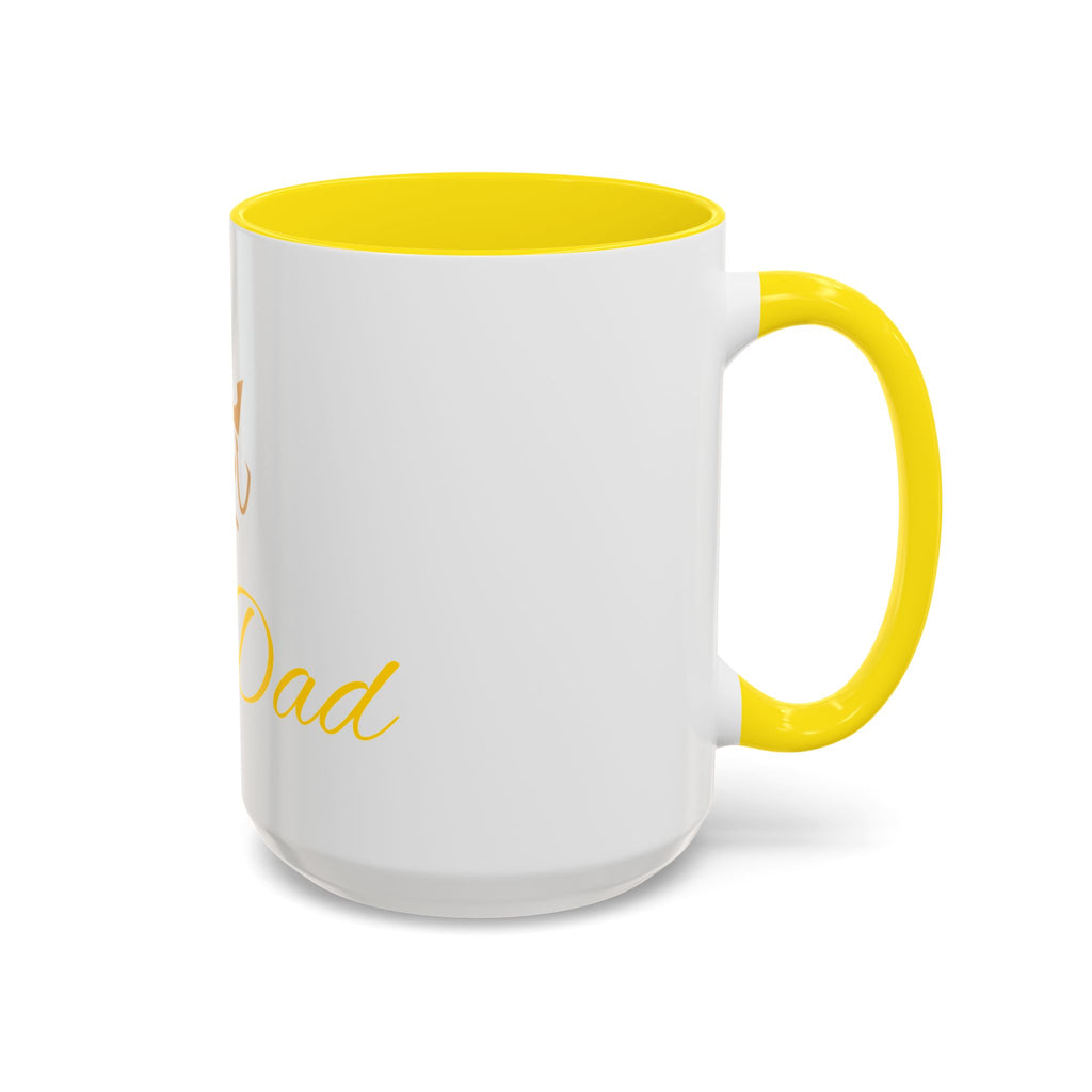 PetVIP Dog Dad Mug | Gold Crown Paw Design