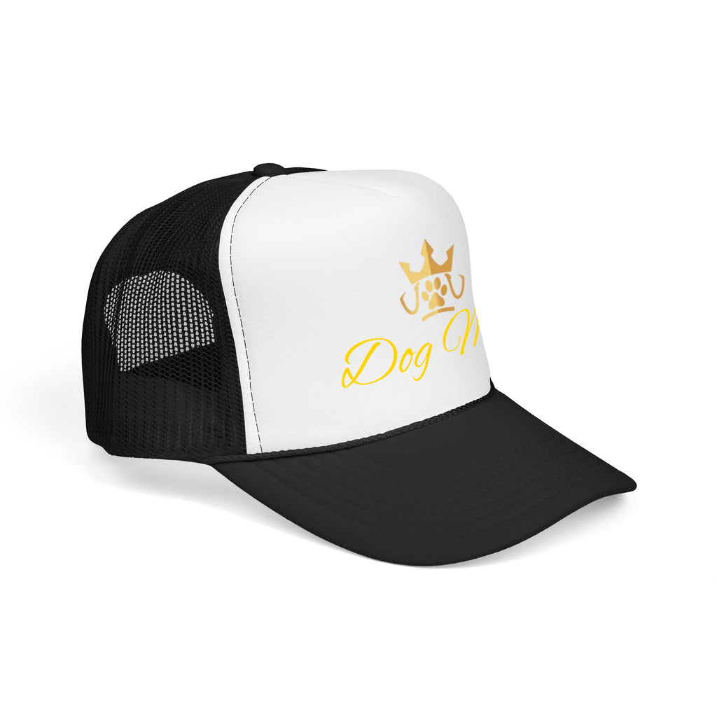 PetVIP Dog Mom Trucker Hat | Gold Crown Paw Design