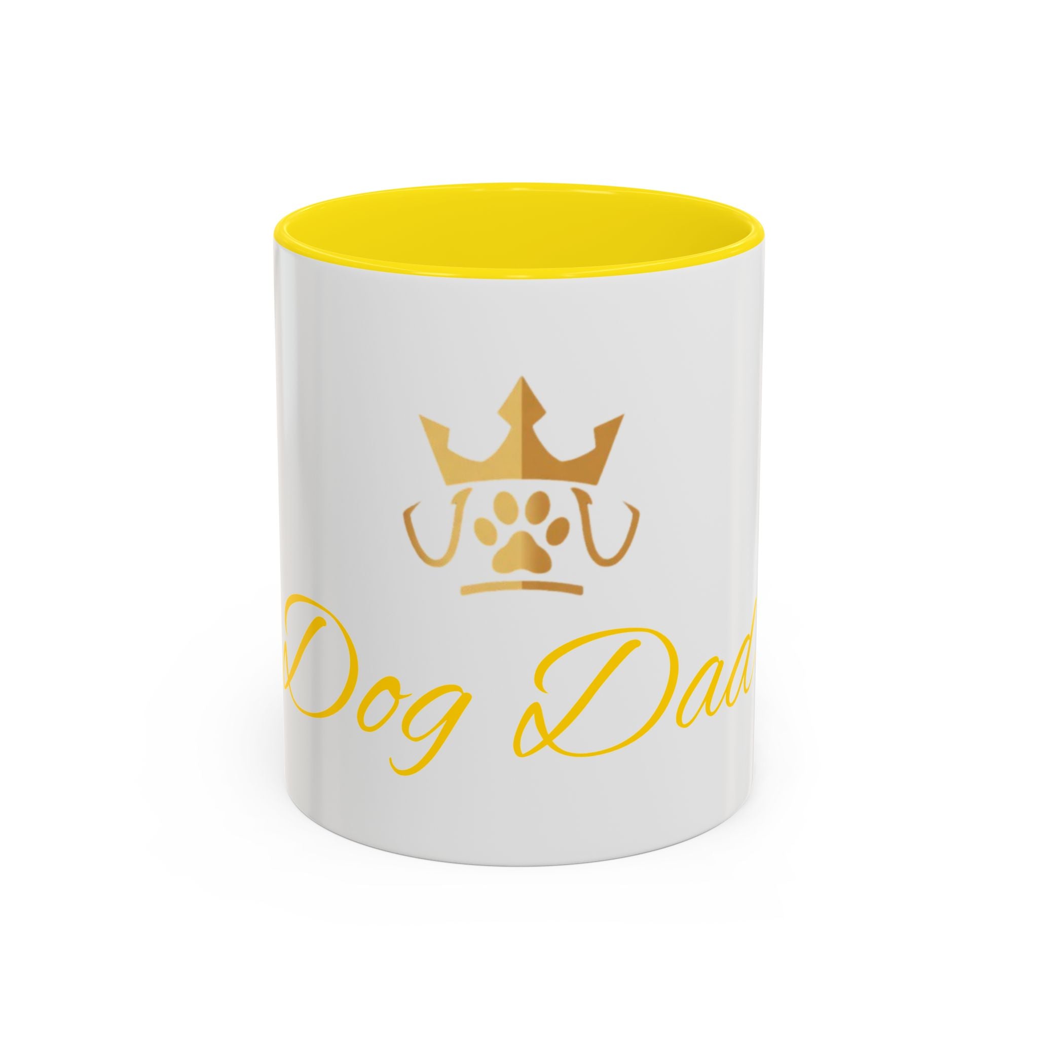 PetVIP Dog Dad Mug | Gold Crown Paw Design