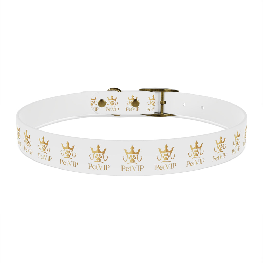 PetVIP Gold Crown Dog Collar | Luxury Monogram Pet Collar