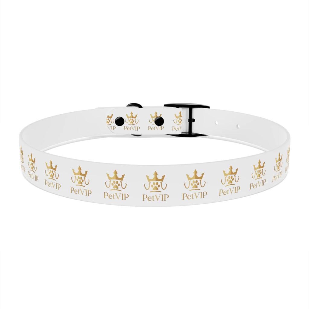 PetVIP Gold Crown Dog Collar | Luxury Monogram Pet Collar
