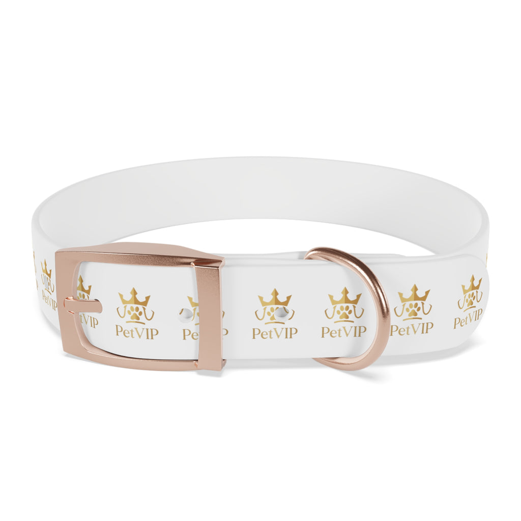 PetVIP Gold Crown Dog Collar | Luxury Monogram Pet Collar