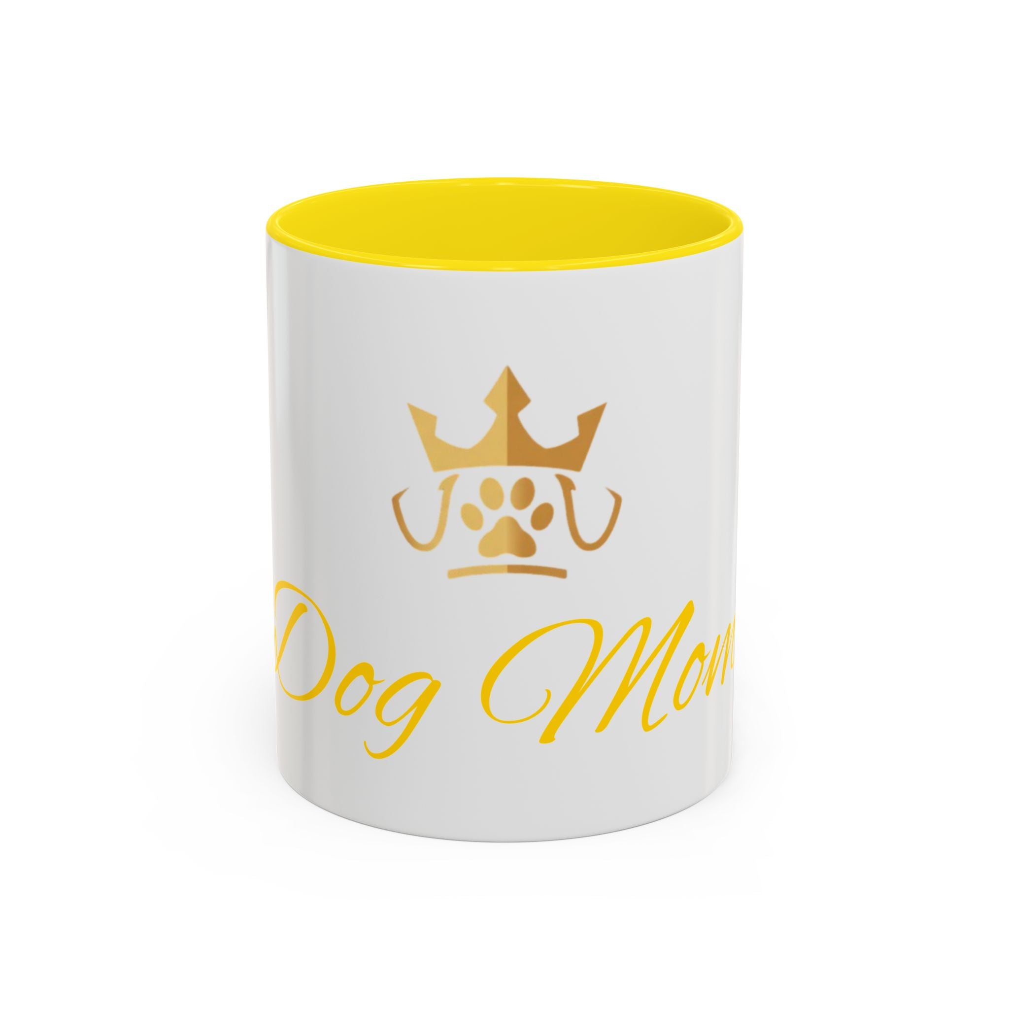 PetVIP Dog Mom Mug | Gold Crown Paw Design