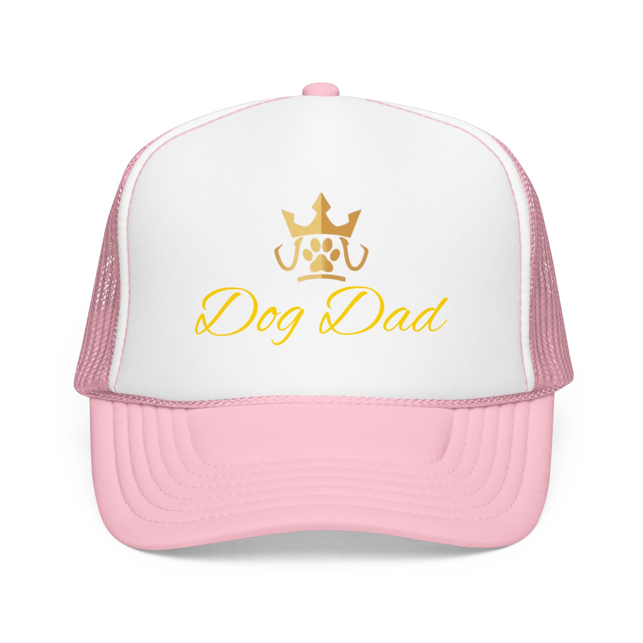 PetVIP Dog Dad Trucker Hat | Gold Crown Paw Design