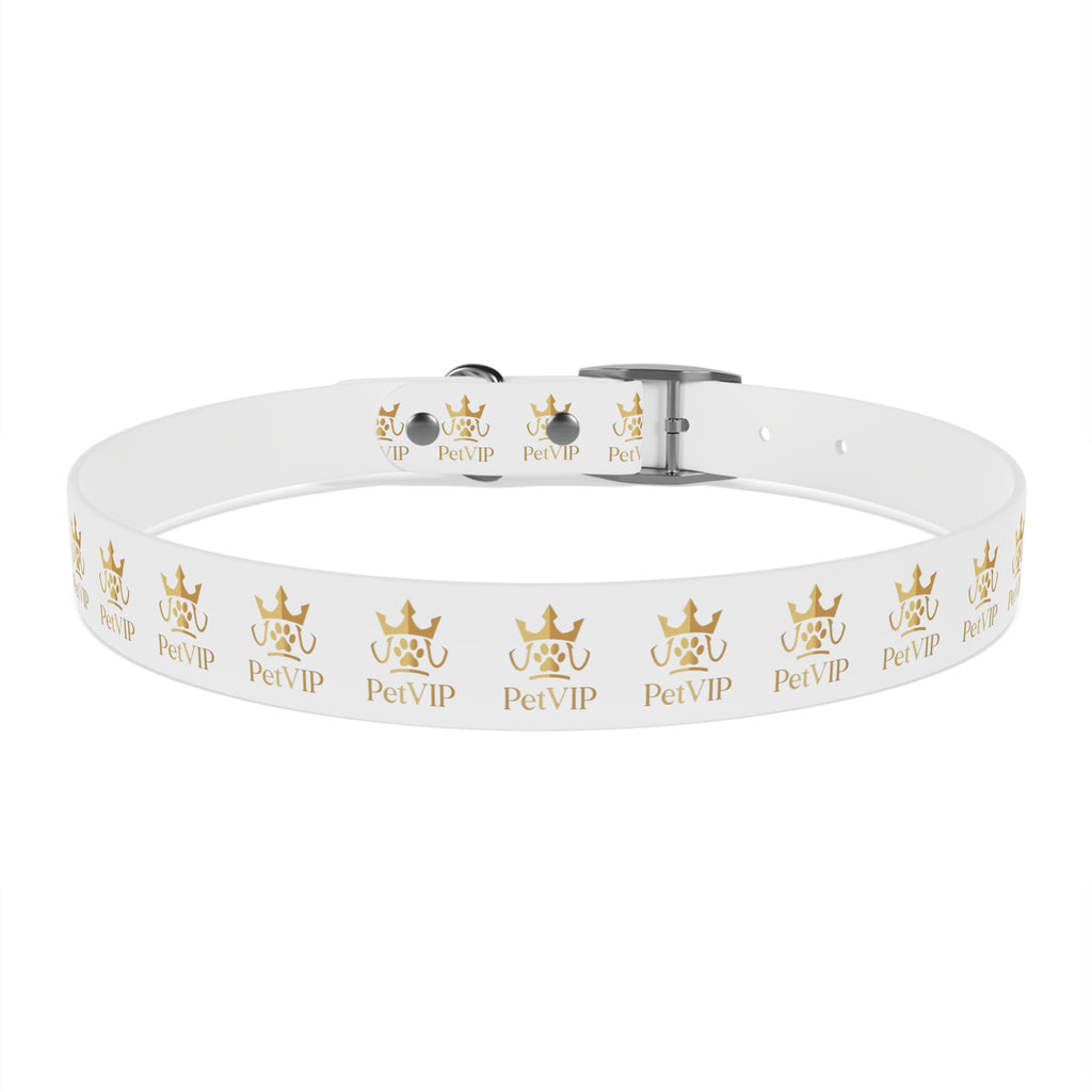 PetVIP Gold Crown Dog Collar | Luxury Monogram Pet Collar