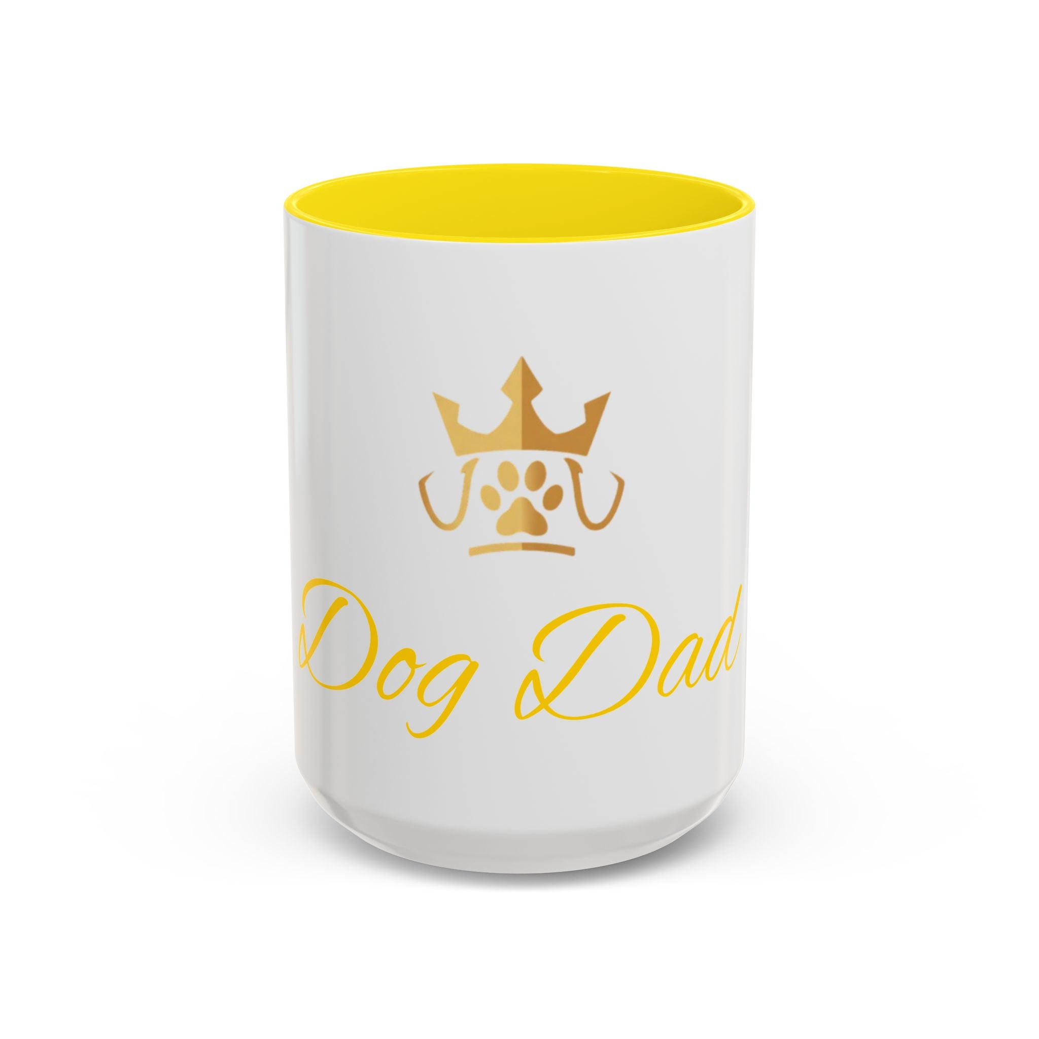 PetVIP Dog Dad Mug | Gold Crown Paw Design