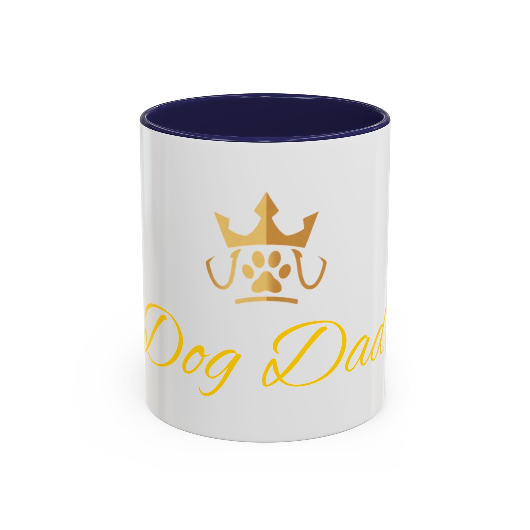 PetVIP Dog Dad Mug | Gold Crown Paw Design