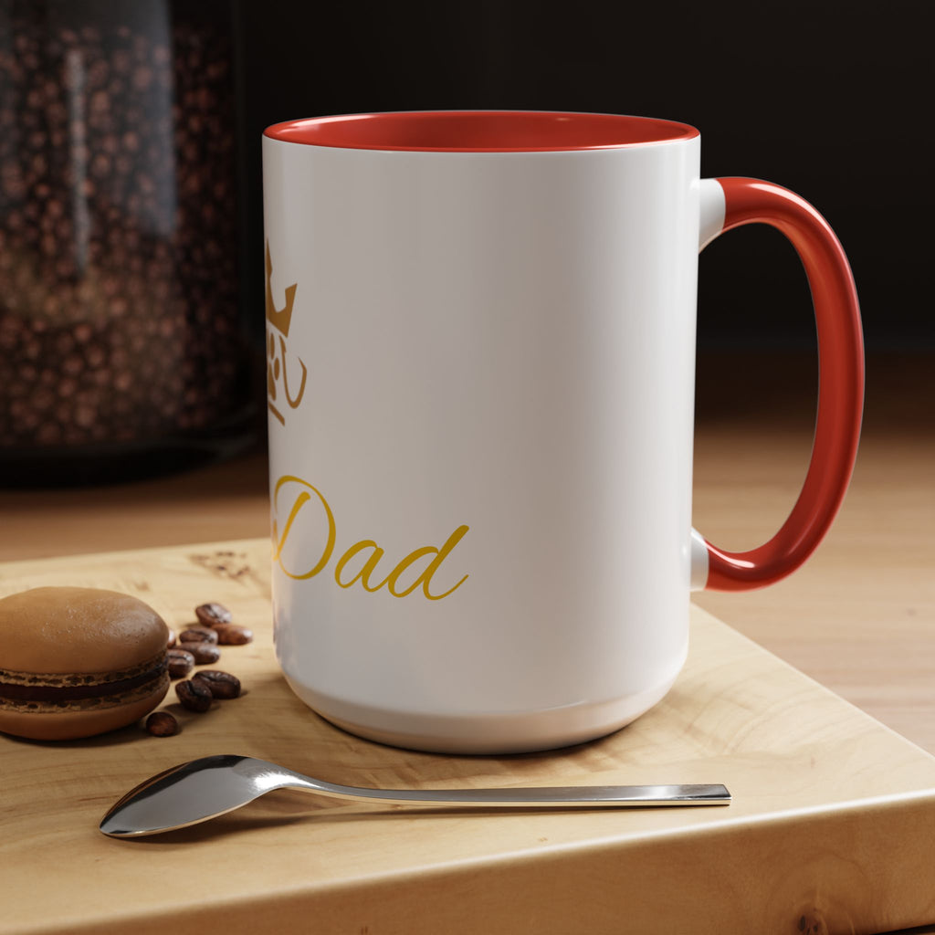 PetVIP Dog Dad Mug | Gold Crown Paw Design
