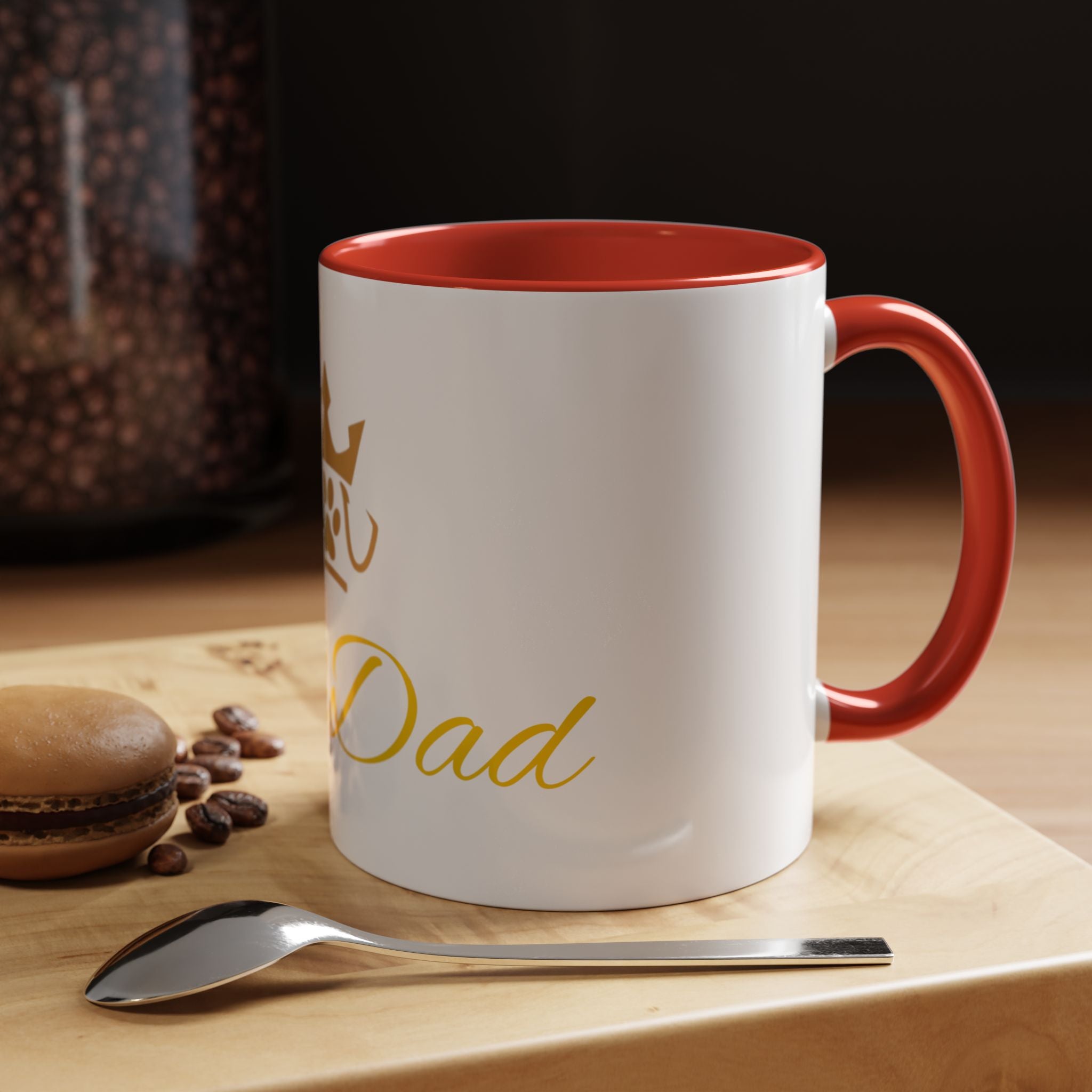 PetVIP Dog Dad Mug | Gold Crown Paw Design