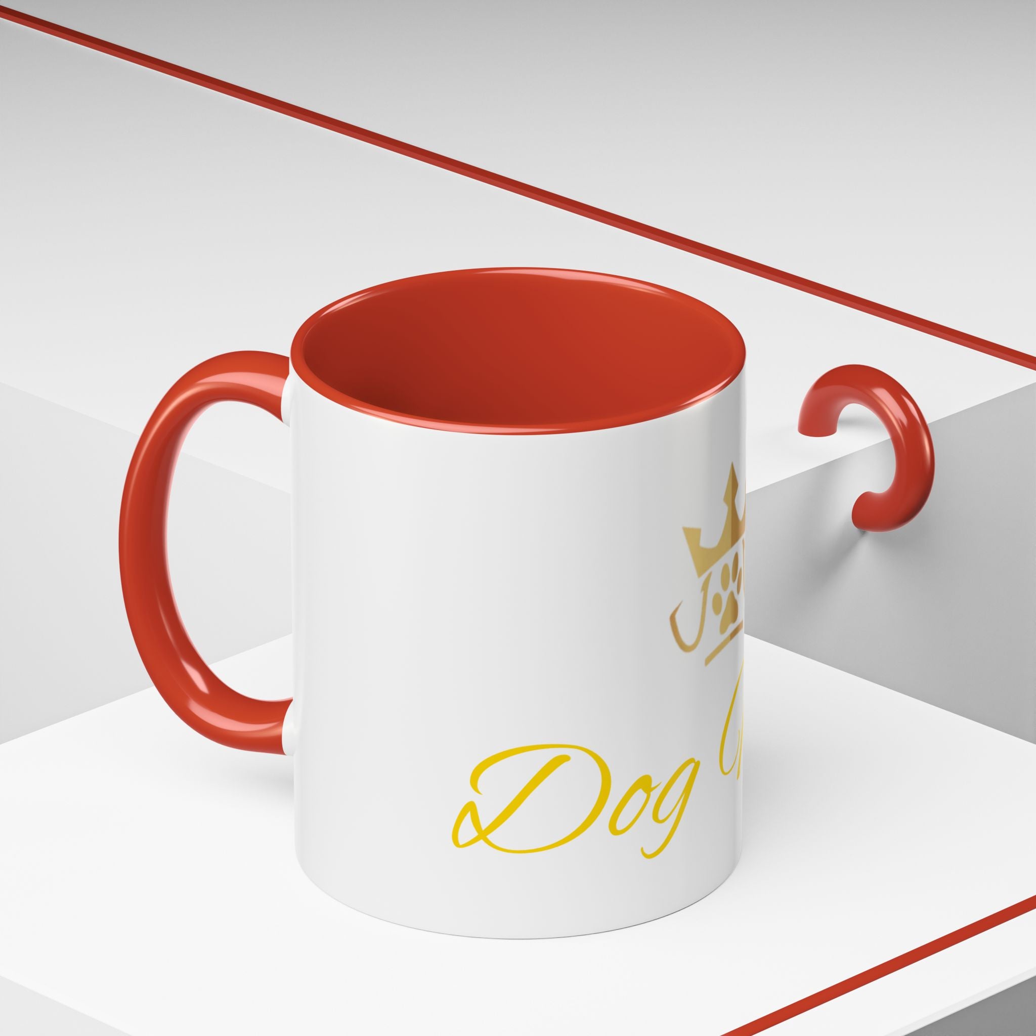 PetVIP Dog Mom Mug | Gold Crown Paw Design