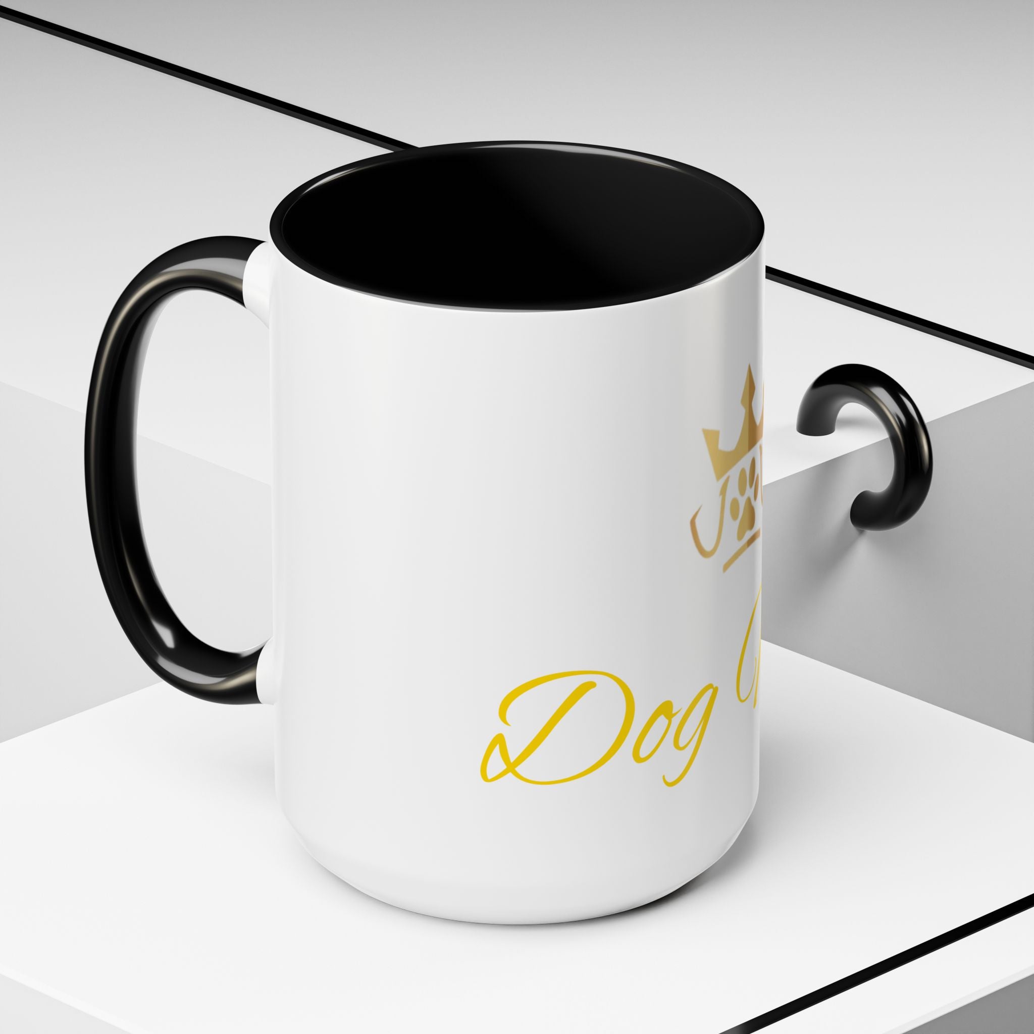 PetVIP Dog Mom Mug | Gold Crown Paw Design