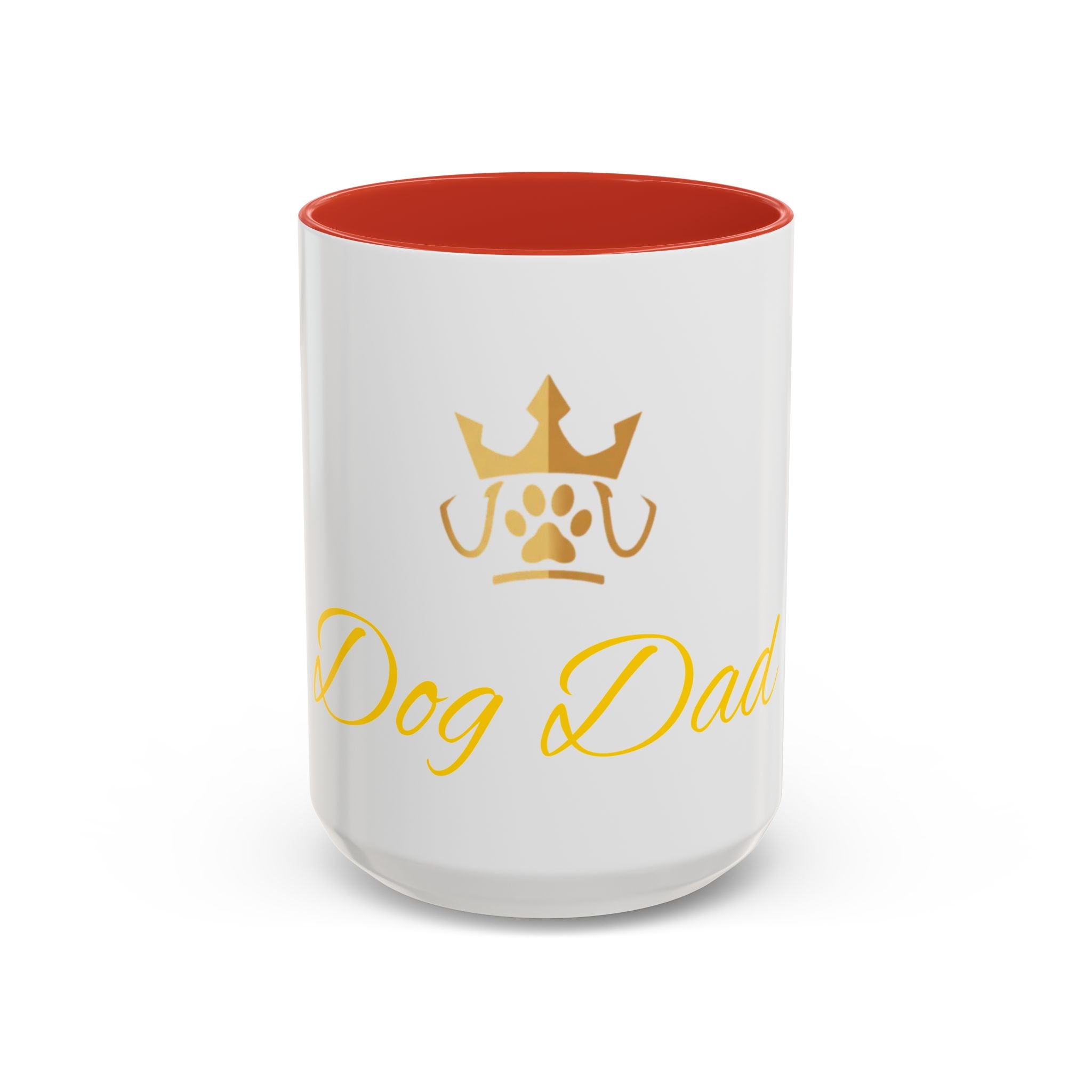 PetVIP Dog Dad Mug | Gold Crown Paw Design