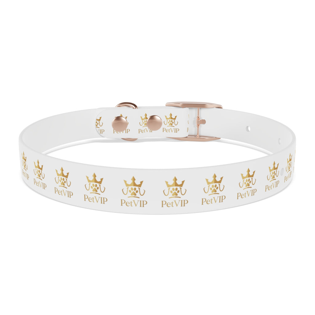 PetVIP Gold Crown Dog Collar | Luxury Monogram Pet Collar