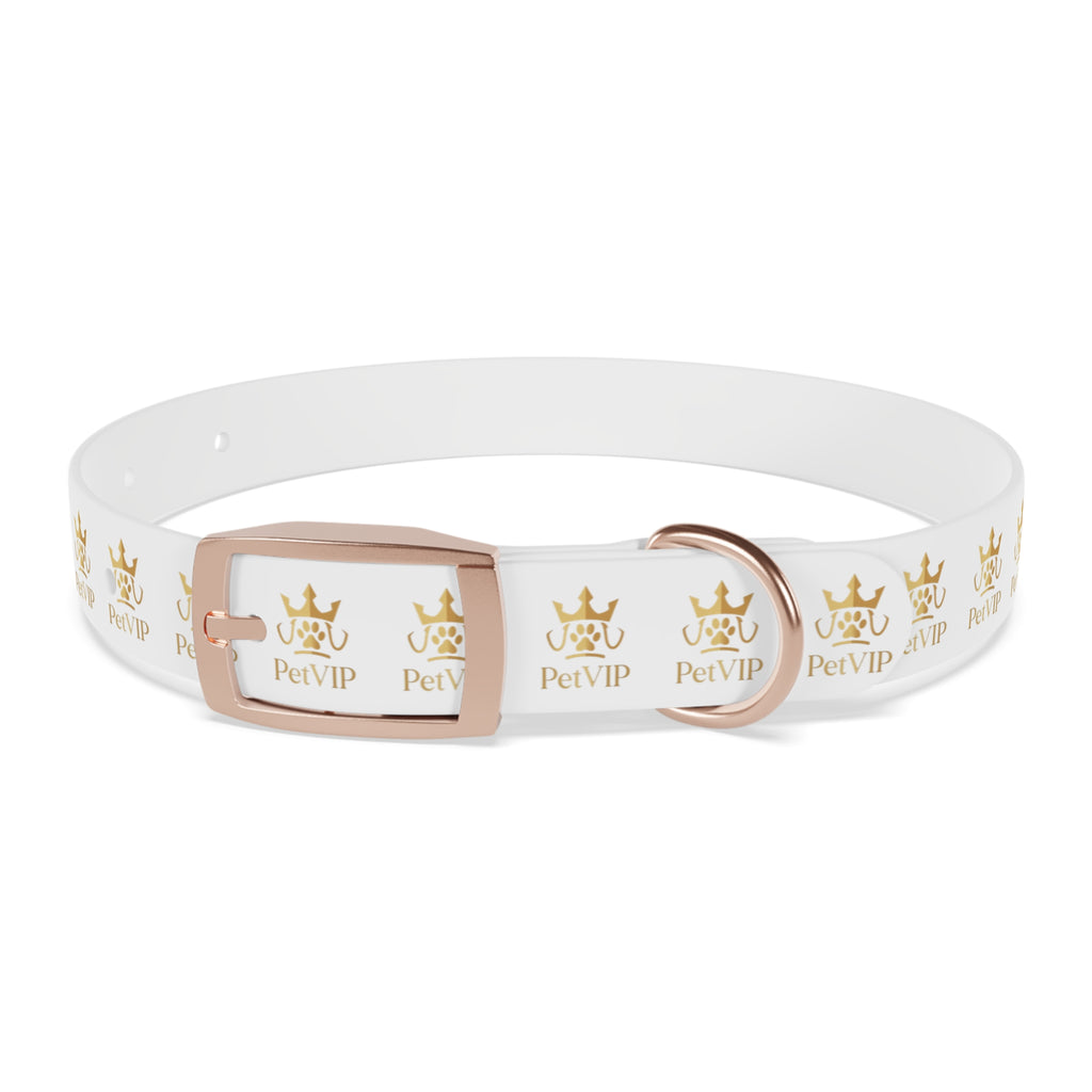PetVIP Gold Crown Dog Collar | Luxury Monogram Pet Collar