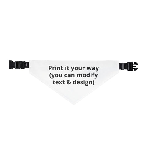 Personalized Clip-On Pet Bandana | Custom Colors & Design