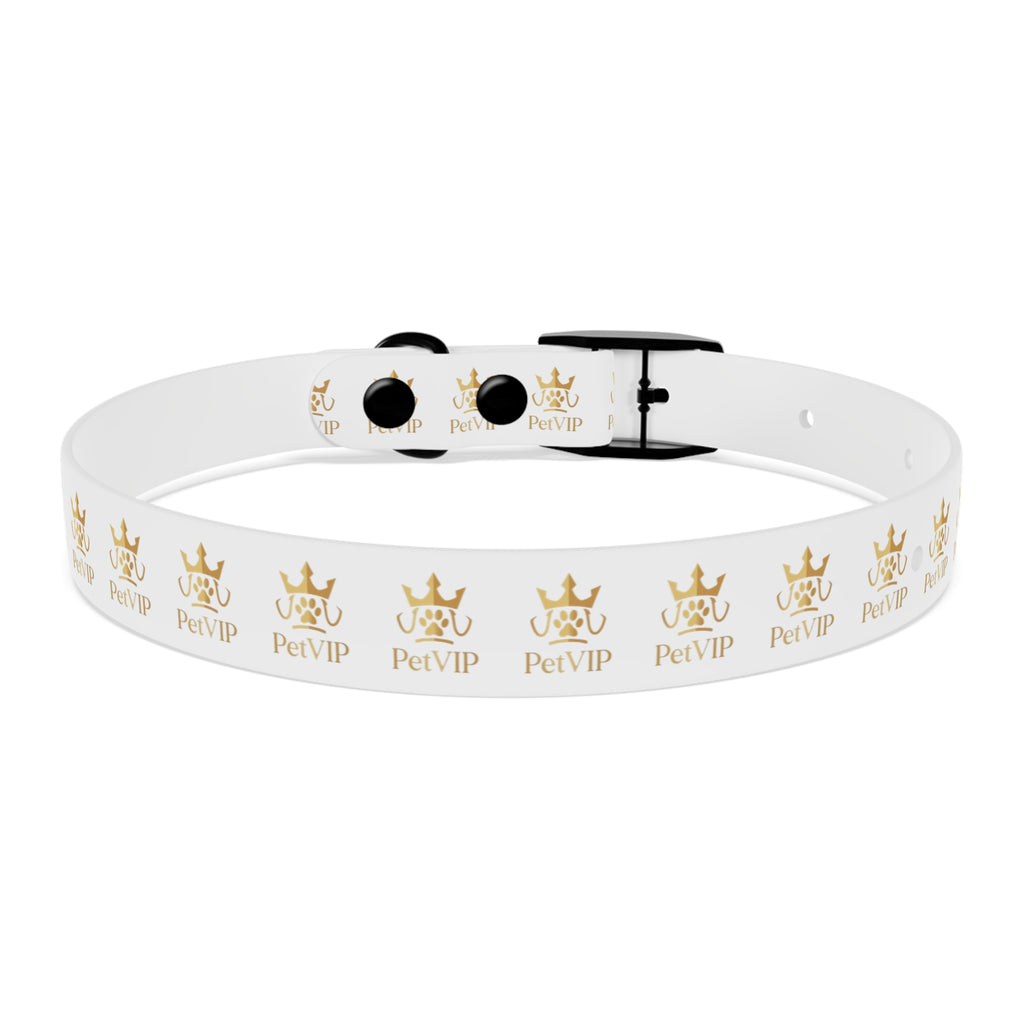 PetVIP Gold Crown Dog Collar | Luxury Monogram Pet Collar