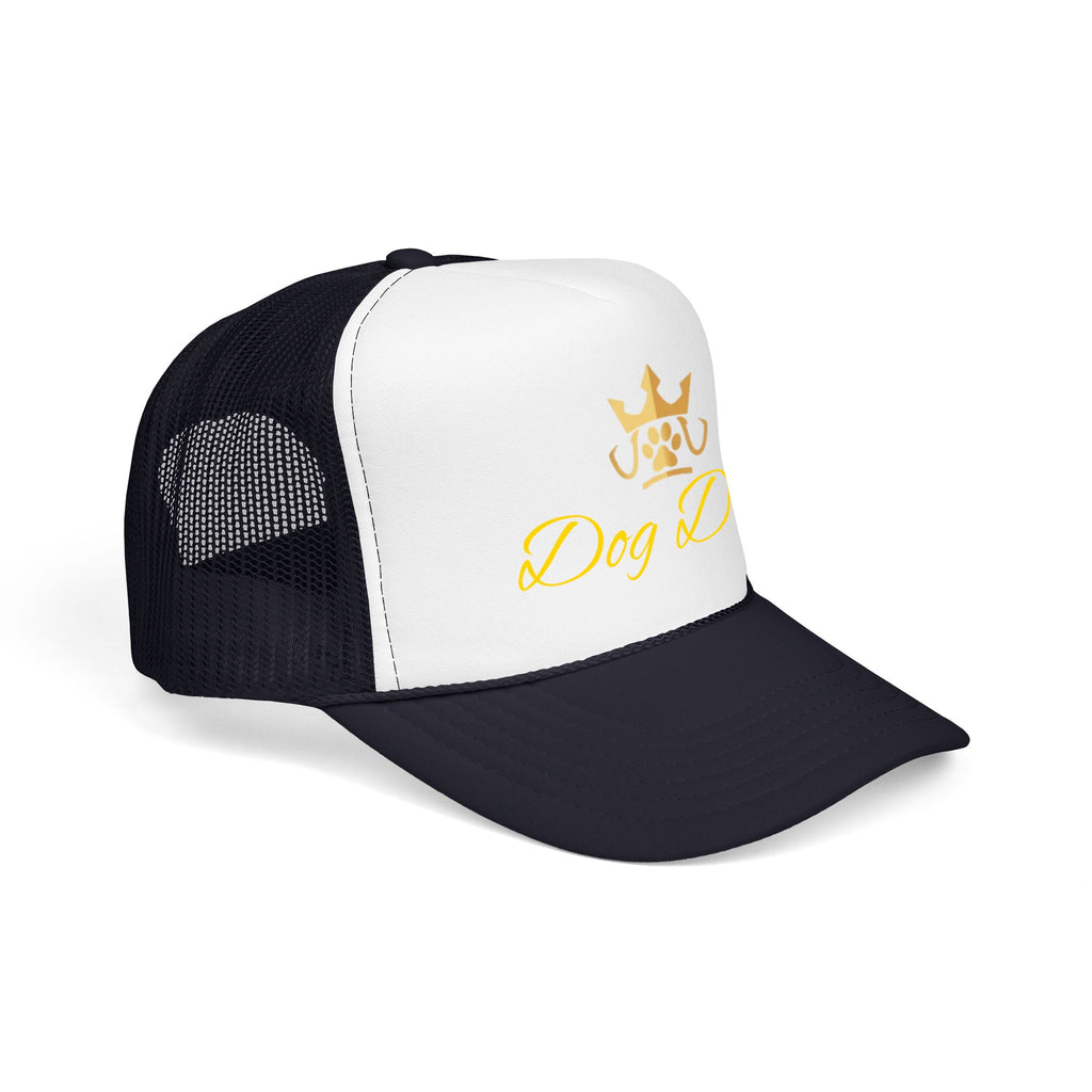 PetVIP Dog Dad Trucker Hat | Gold Crown Paw Design