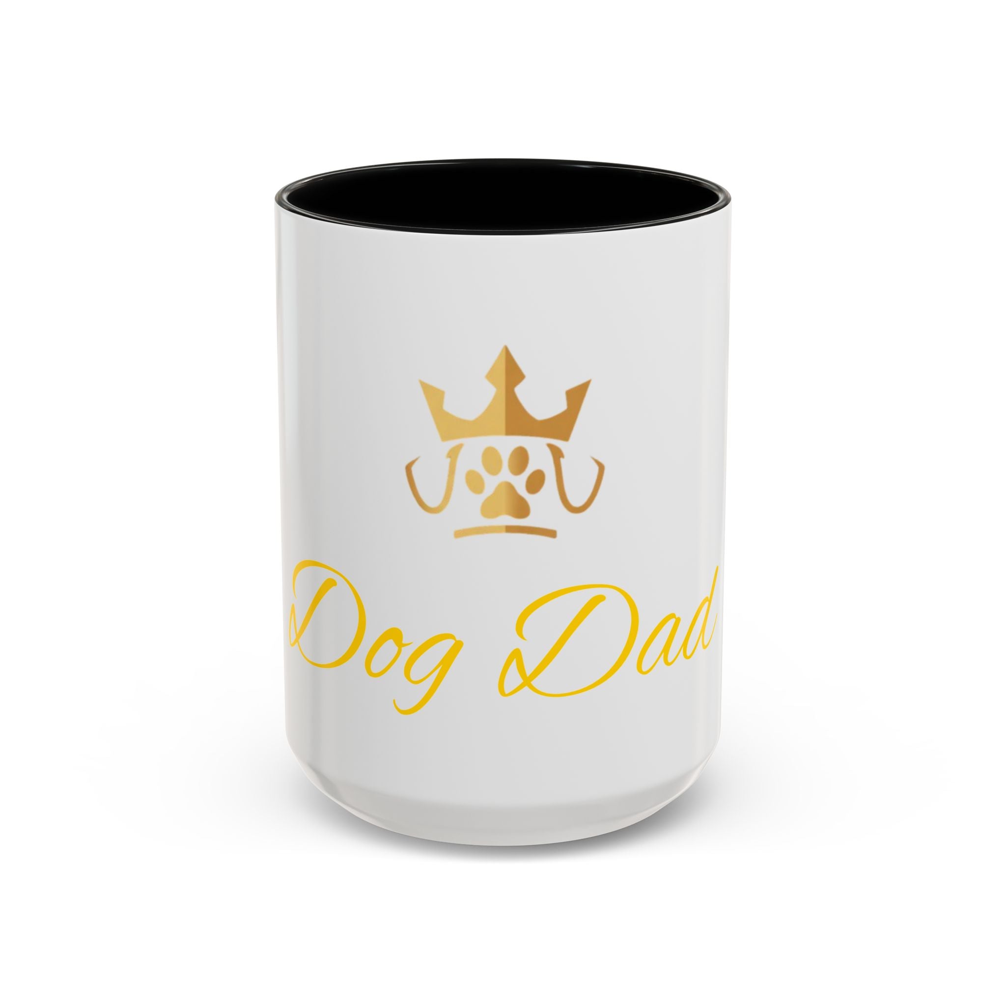 PetVIP Dog Dad Mug | Gold Crown Paw Design