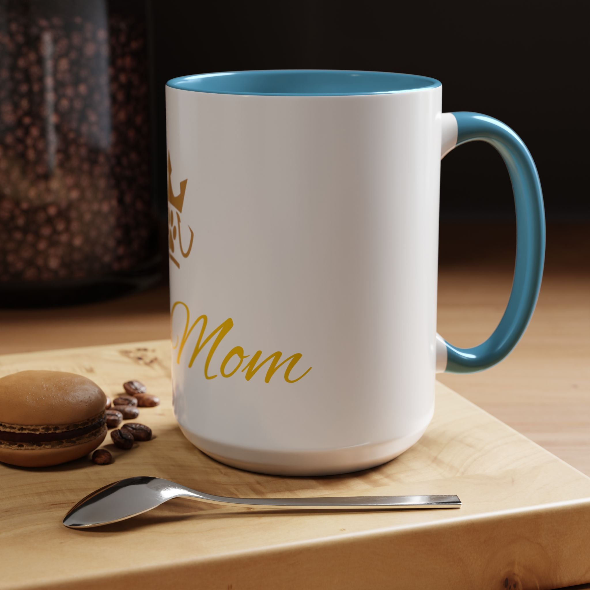 PetVIP Dog Mom Mug | Gold Crown Paw Design