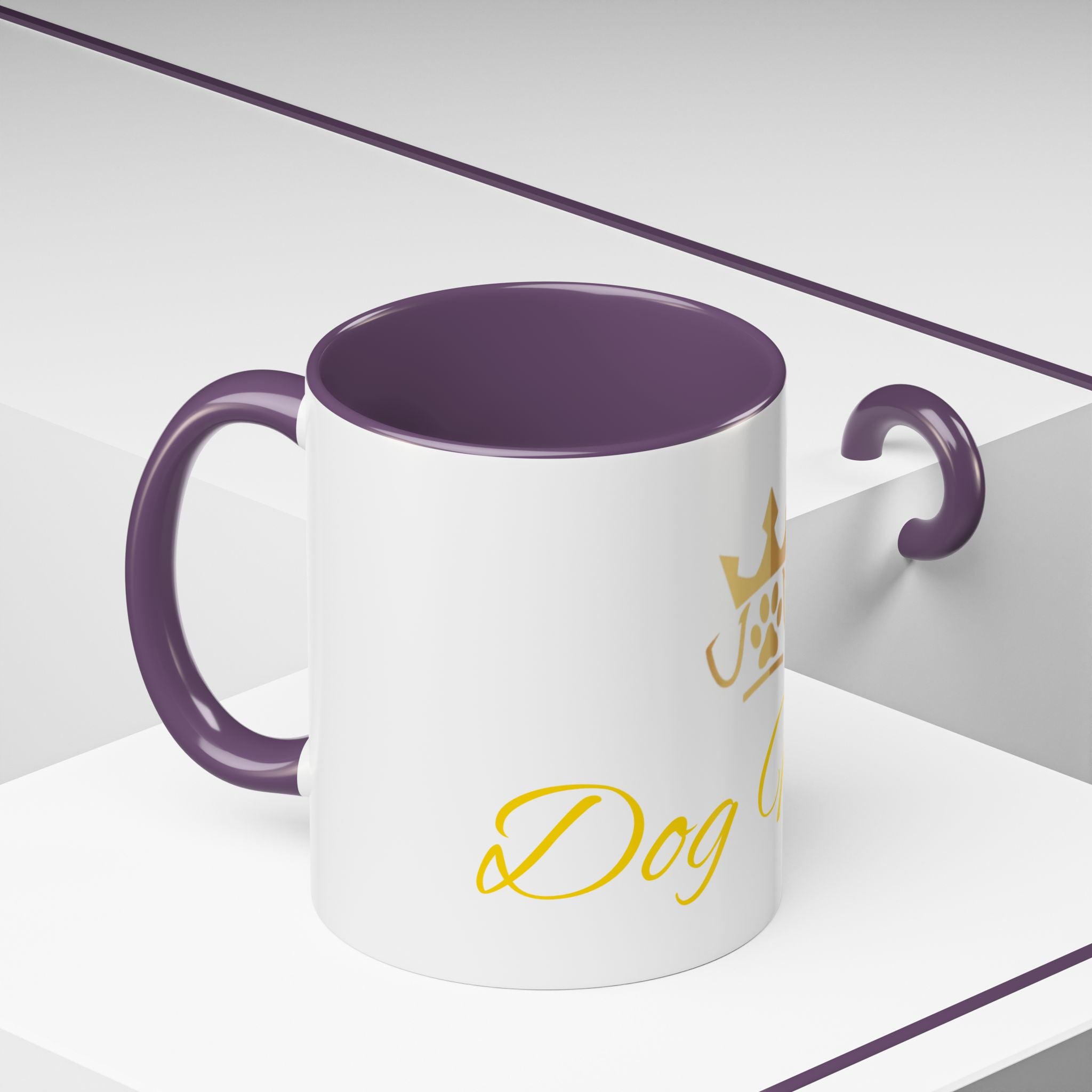 PetVIP Dog Mom Mug | Gold Crown Paw Design