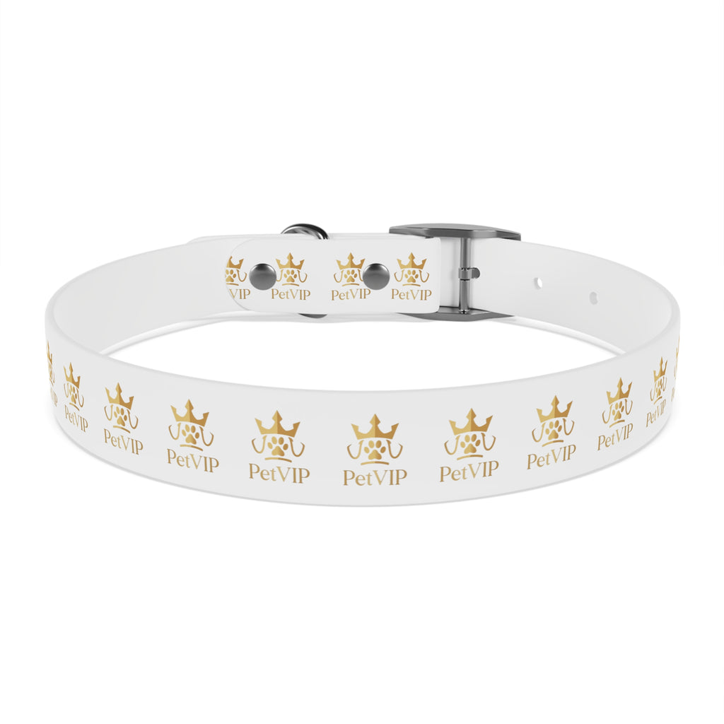 PetVIP Gold Crown Dog Collar | Luxury Monogram Pet Collar