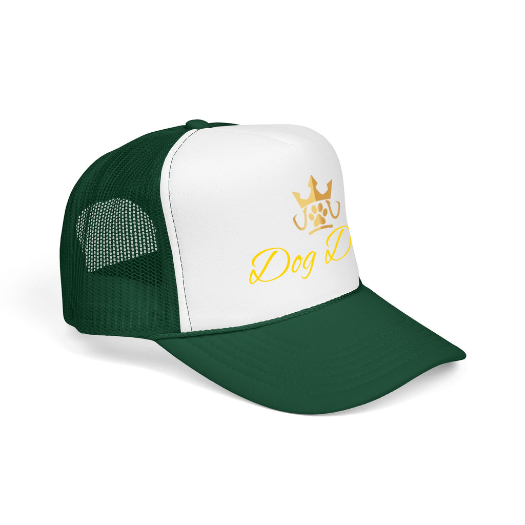 PetVIP Dog Dad Trucker Hat | Gold Crown Paw Design