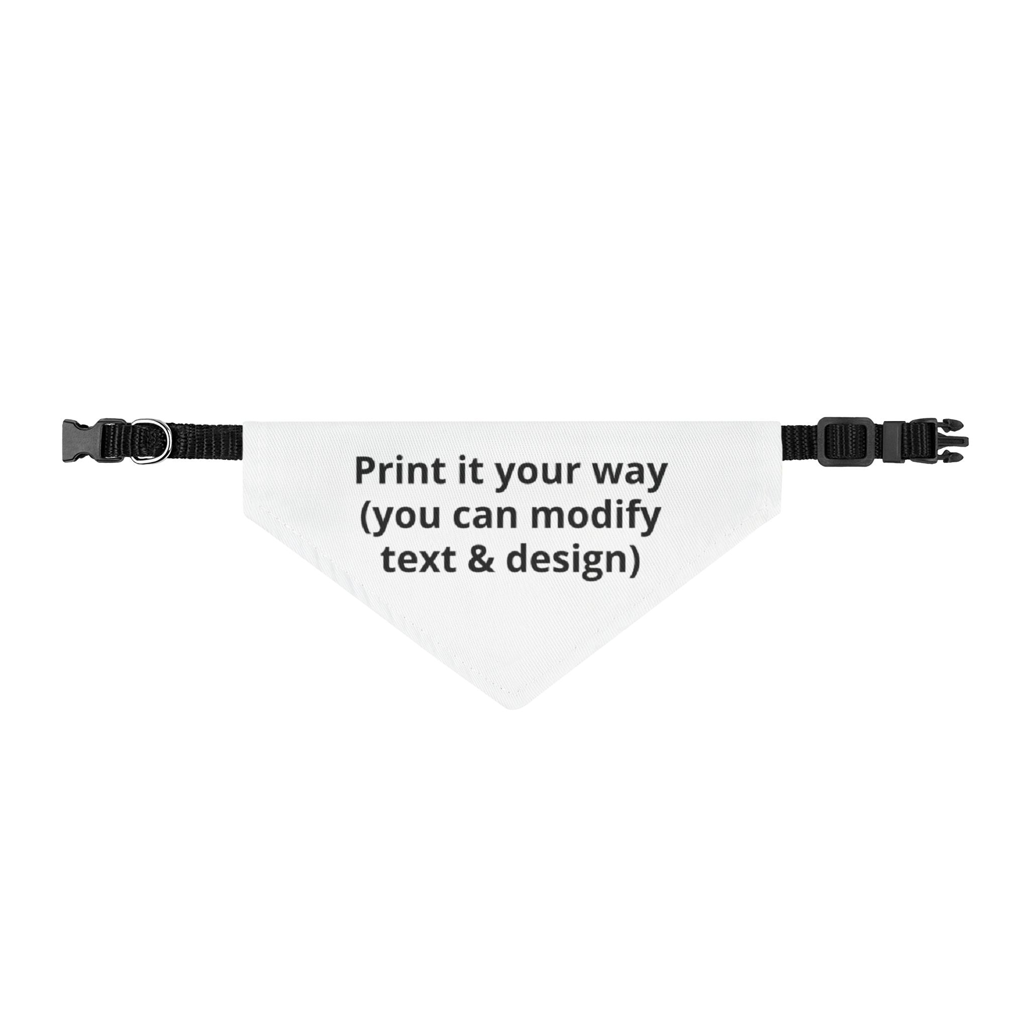 Personalized Clip-On Pet Bandana | Custom Colors & Design