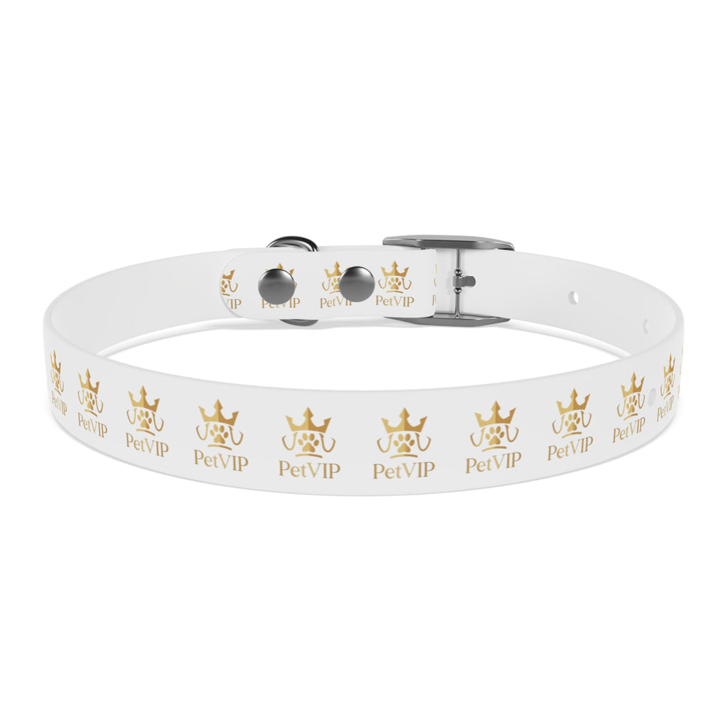 PetVIP Gold Crown Dog Collar | Luxury Monogram Pet Collar