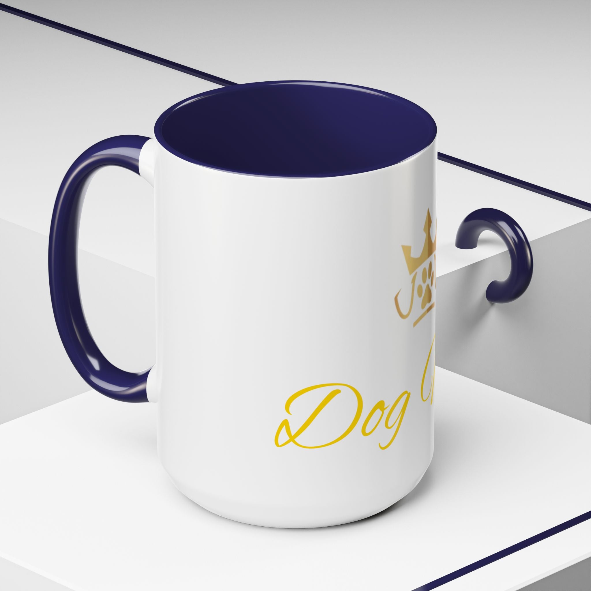 PetVIP Dog Mom Mug | Gold Crown Paw Design