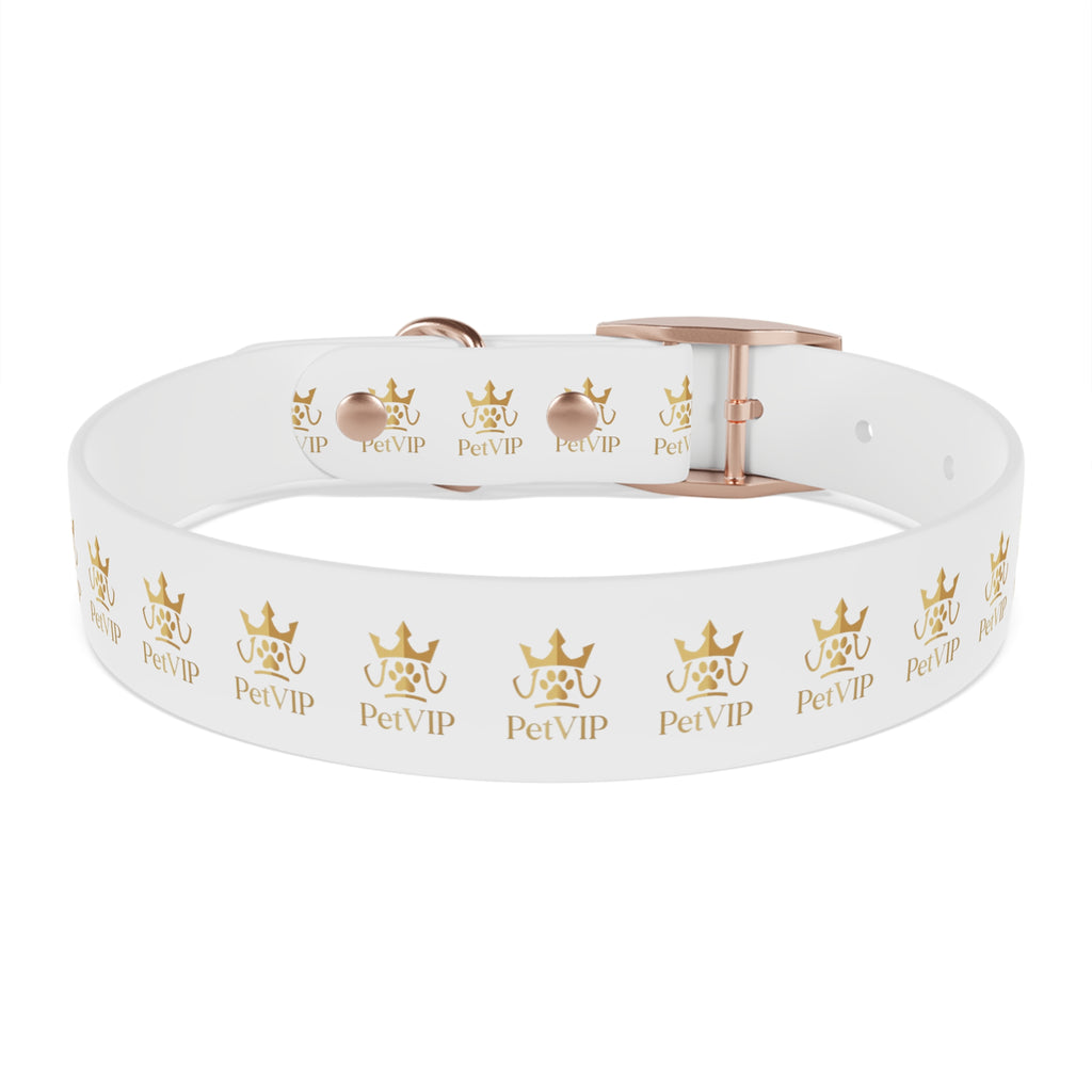 PetVIP Gold Crown Dog Collar | Luxury Monogram Pet Collar