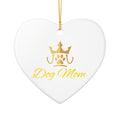 PetVIP Dog Mom Ornament | Heart & Round Ceramic