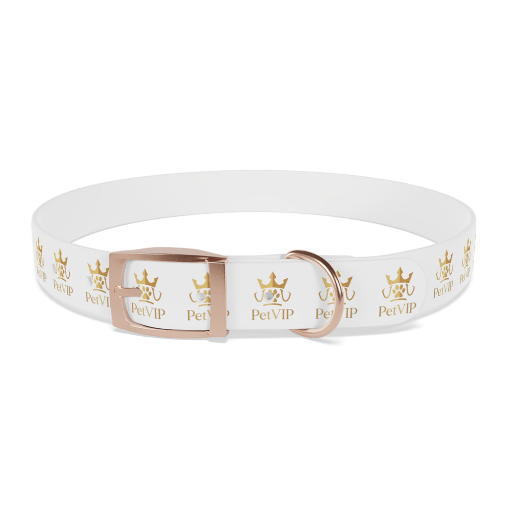 PetVIP Gold Crown Dog Collar | Luxury Monogram Pet Collar