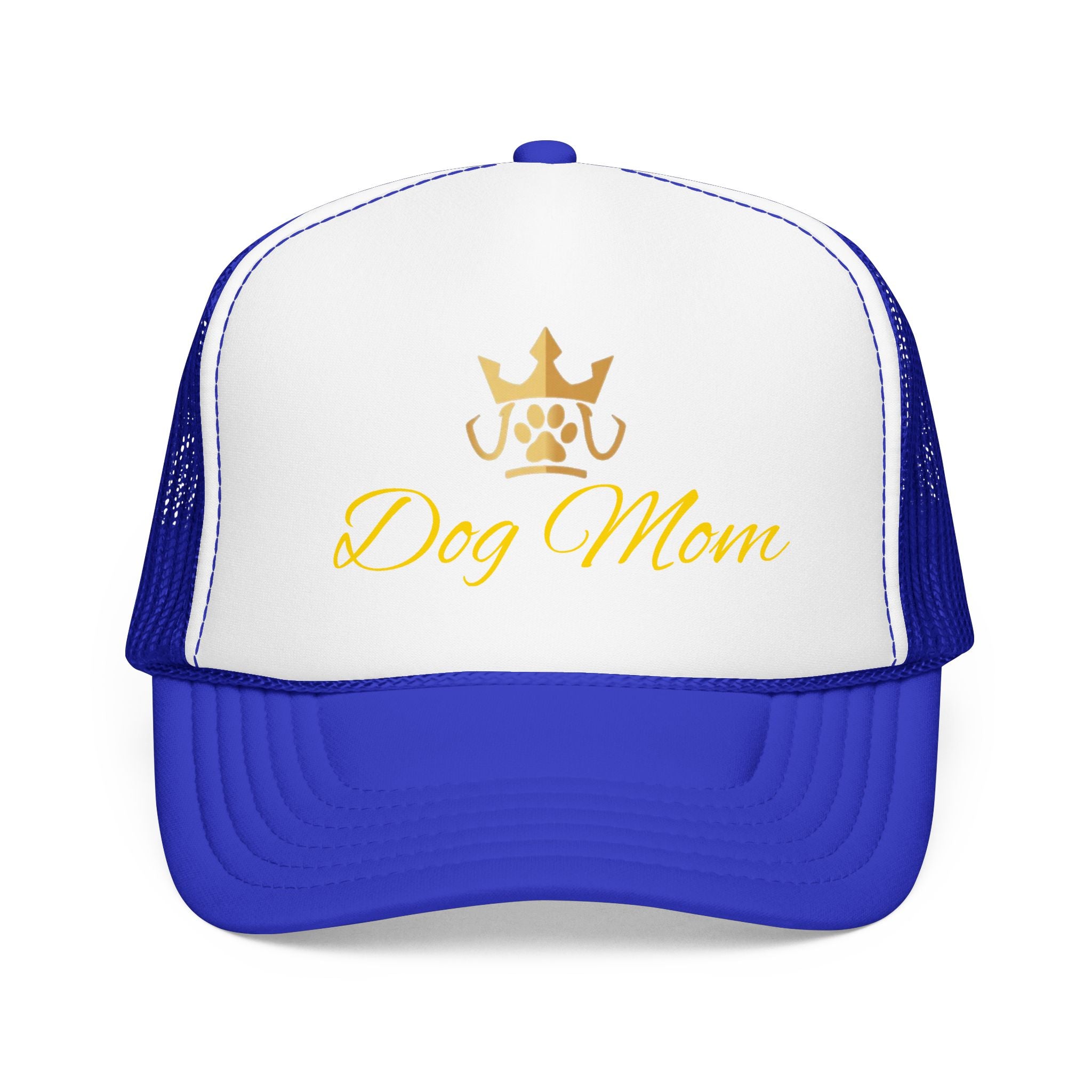 PetVIP Dog Mom Trucker Hat | Gold Crown Paw Design