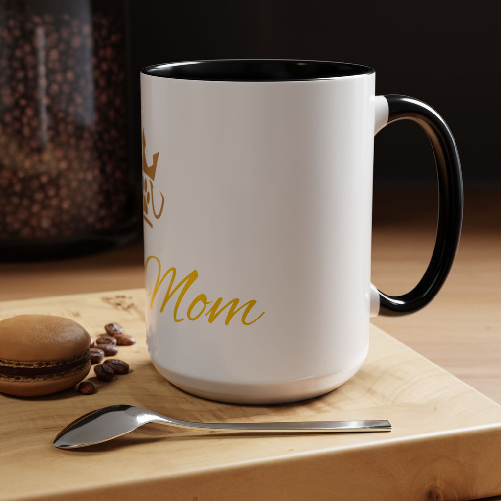PetVIP Dog Mom Mug | Gold Crown Paw Design