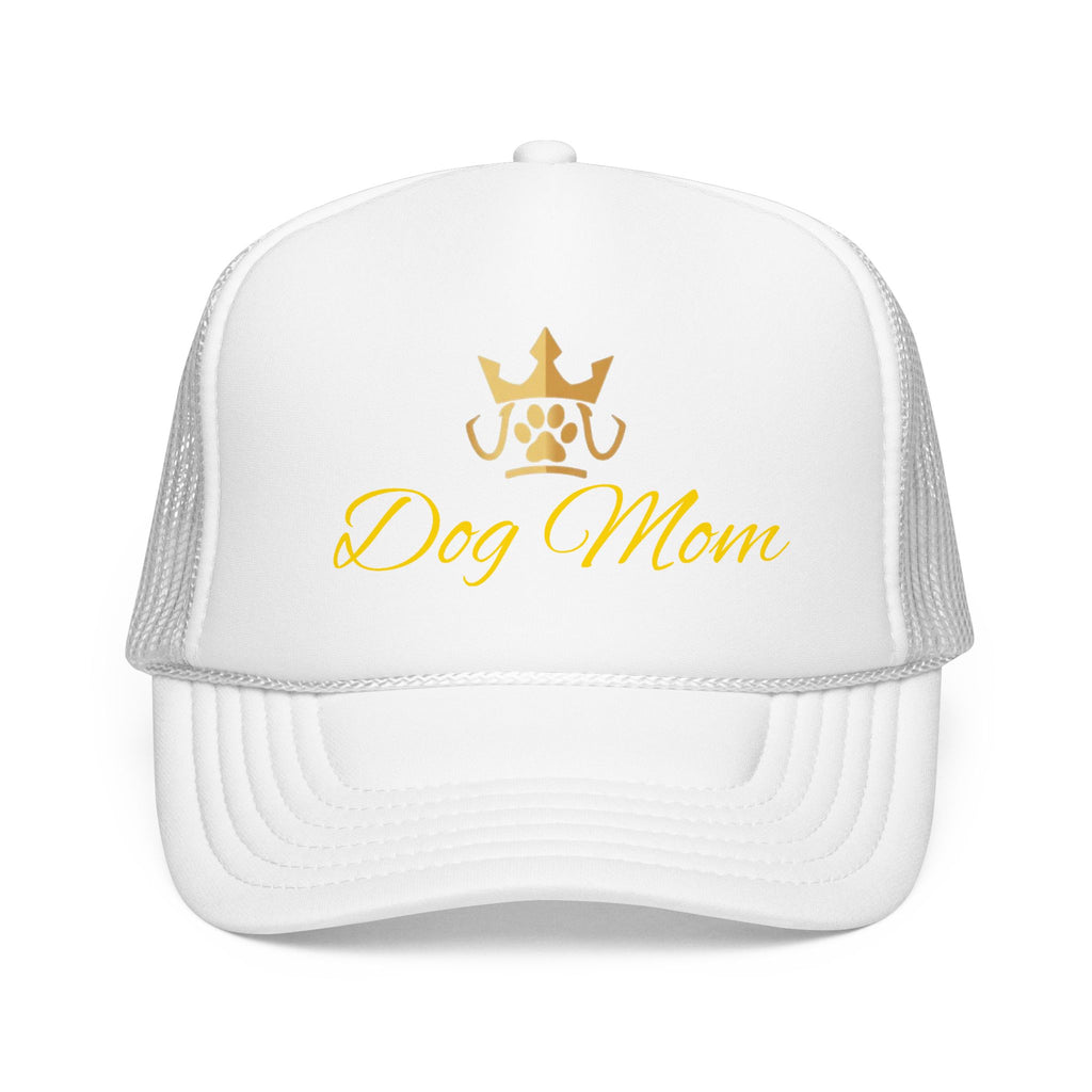 PetVIP Dog Mom Trucker Hat | Gold Crown Paw Design