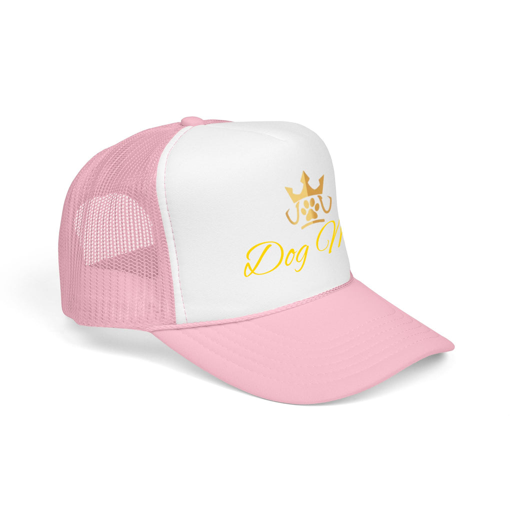 PetVIP Dog Mom Trucker Hat | Gold Crown Paw Design