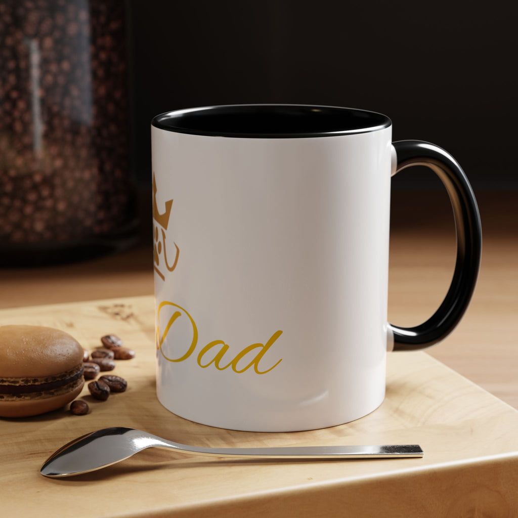 PetVIP Dog Dad Mug | Gold Crown Paw Design